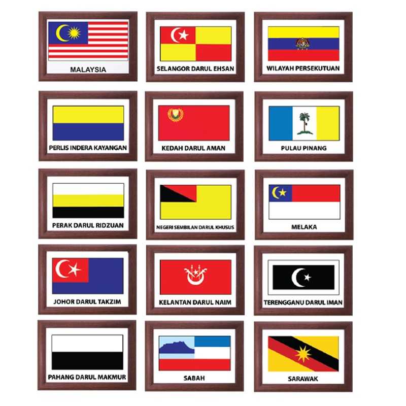 bendera bendera negeri malaysia